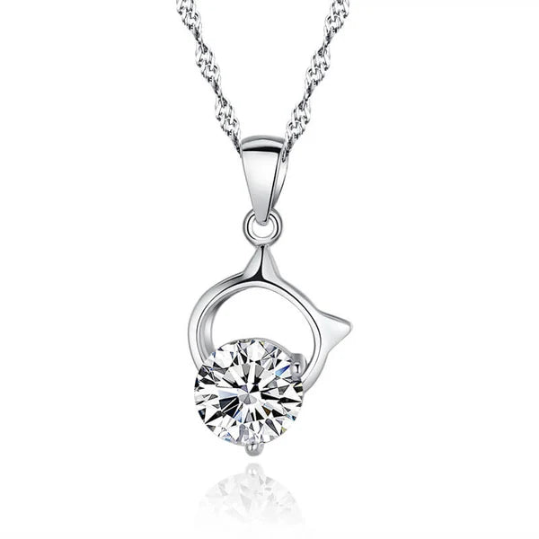 Pavé Circle Diamond Necklace
